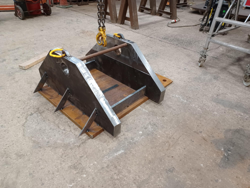 Steelwork in workshop